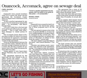Onancock, Accomack, agree on sewage deal